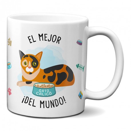 Tazas Taza el mejor Gato Calicó del mundo