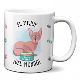 Taza el mejor Gato Esfinge del mundo