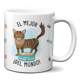 Taza el mejor Gato Maine Coon del  mundo