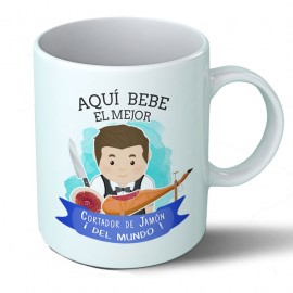 Taza Aquí bebe el mejor cortador de jamón del mundo