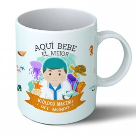 Taza Aquí bebe el mejor biólogo marino del mundo