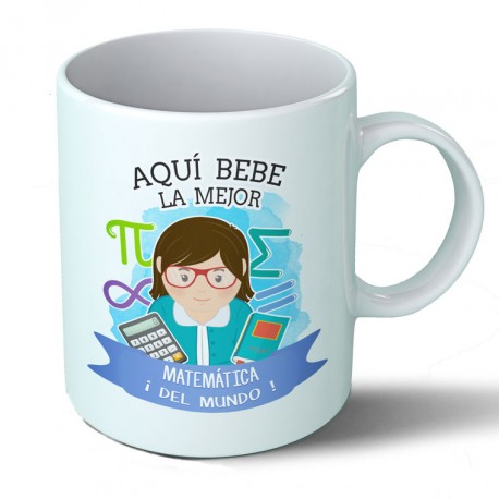 Tazas Taza Aquí bebe la mejor matemática del mundo