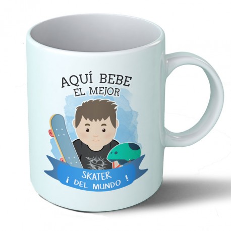 Tazas Taza Aquí bebe el mejor skater del mundo