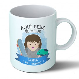 Taza Aquí bebe la mejor skater del mundo