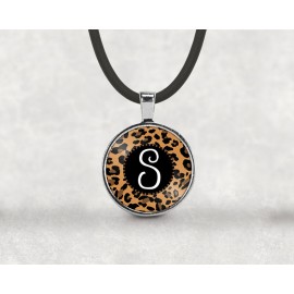 Colgante "Savanah" piel de leopardo personalizable