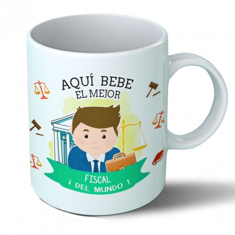 Tazas Taza Aquí bebe el mejor fiscal del mundo