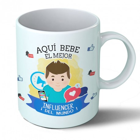 Tazas Taza Aquí bebe el mejor influencer del mundo