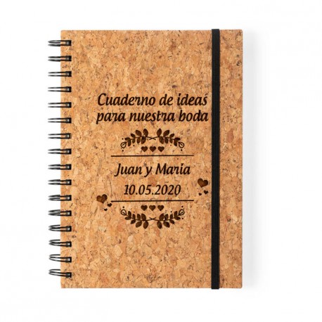 Libretas y cuadernos Libreta personalizada "Cuaderno de ideas para nuestra boda"