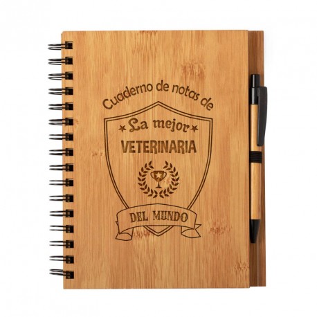 Libretas y cuadernos Libreta "La Mejor veterinaria del Mundo"