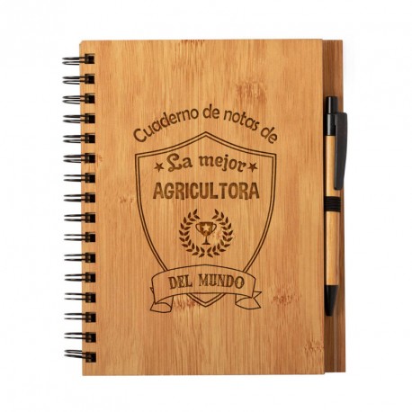 Libretas y cuadernos Libreta "La Mejor agricultora del Mundo"