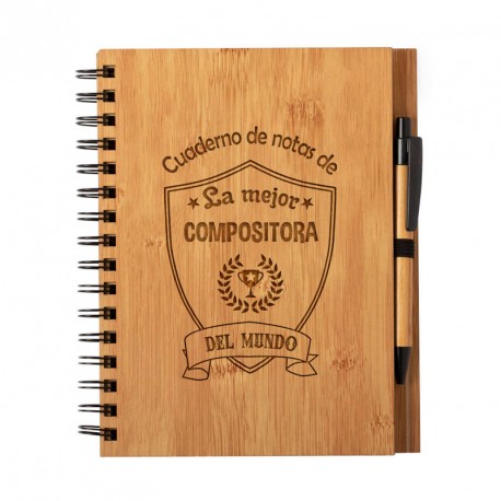 Libretas y cuadernos Libreta "La Mejor compositora del Mundo"