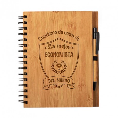 Libretas y cuadernos Libreta "La Mejor economista del Mundo"