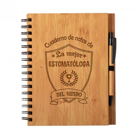 Libretas y cuadernos Libreta "La Mejor estomatóloga del Mundo"