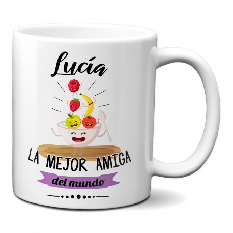 Taza la mejor amiga personalizada con nombre