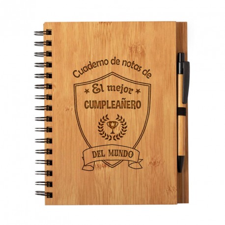 cuaderno libreta la cumpleañero