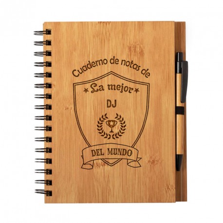 cuaderno libreta para la dj