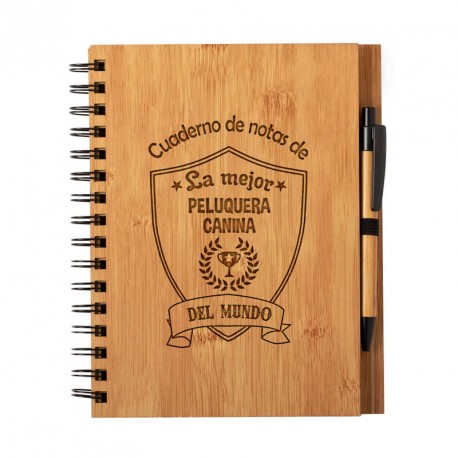 cuaderno libreta peluquera canina