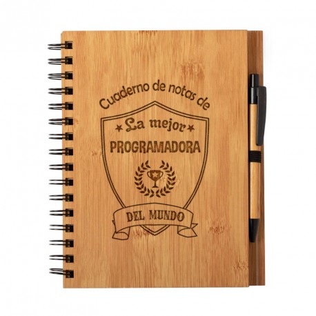 cuaderno libreta programadora