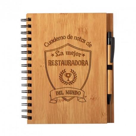 cuaderno libreta restauradora