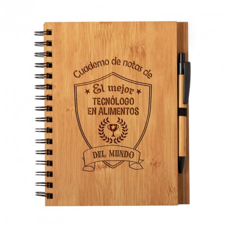 cuaderno libreta tecnólogo en alimentos