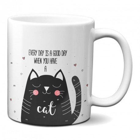 Taza gato divertida