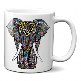 Taza elefante mandala