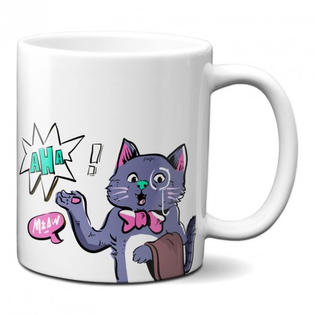 Taza gato pop art