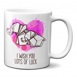 Taza "I wish you lots of luck"