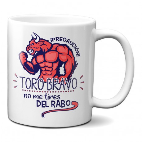 Taza toro bravo humor