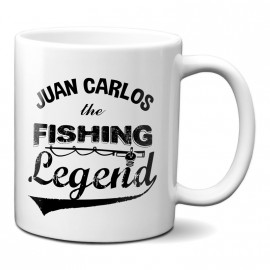 Taza "The fishing legend " personalizada
