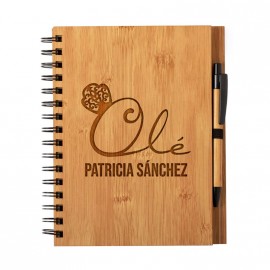 Cuaderno "Olé" personalizado con nombre