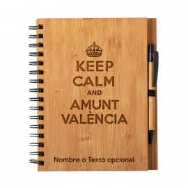 Cuaderno Keep Calm Amunt València personalizado