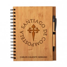 Cuaderno Camino de Santiago personalizado con nombre