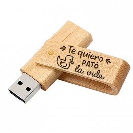 Memoria USB "Te quiero Pató la vida" 16GB Madera